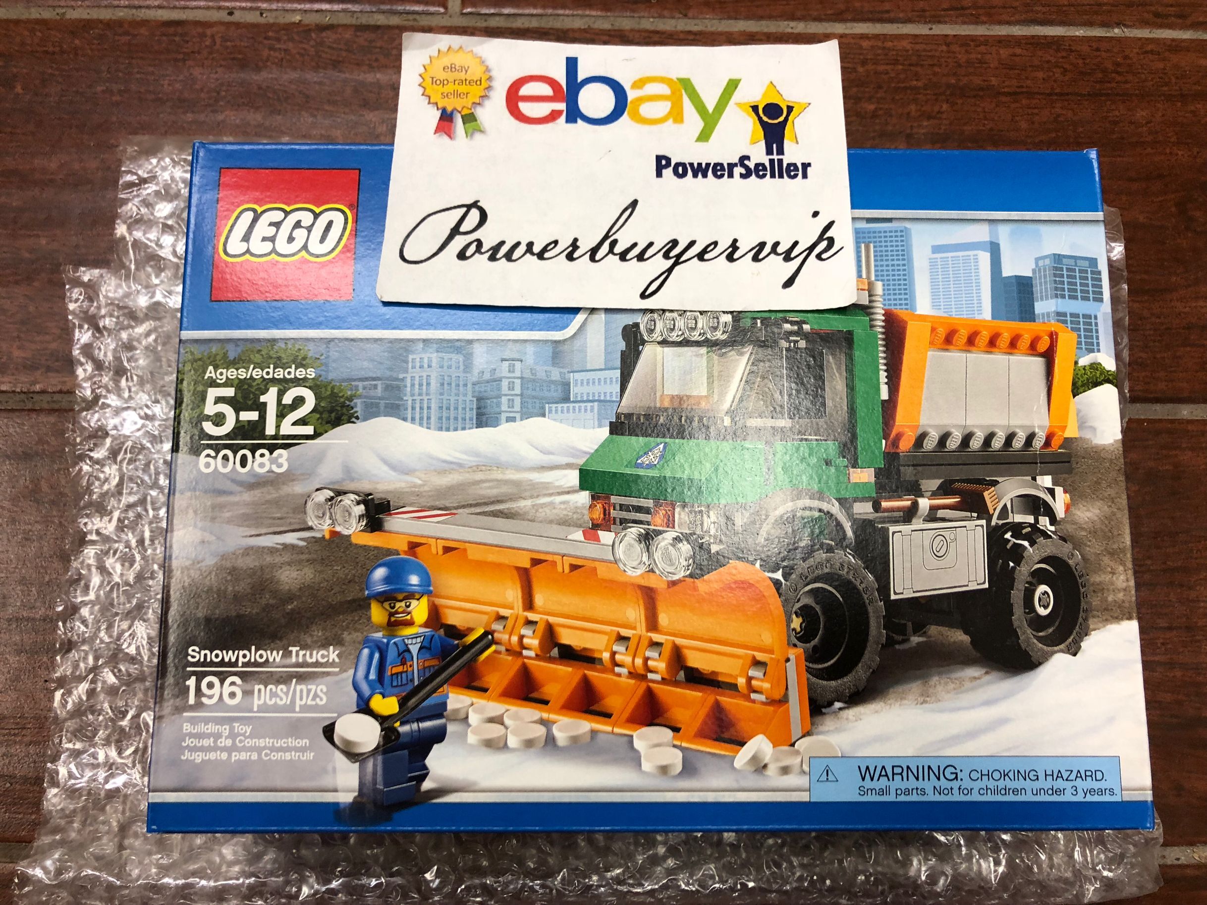 NEW LEGO 60083 Lego City Snowplow Truck Building Toys - Click Image to Close